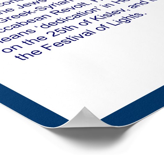 jüdischer Kalender Poster (Ecke)