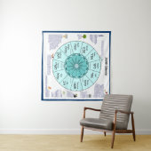 jüdischer Kalender Wandteppich (Beispiel (Horizontal))