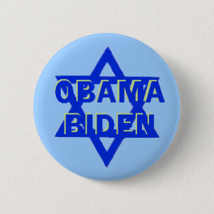 JÜDISCHER Knopf Obama JBiden Button