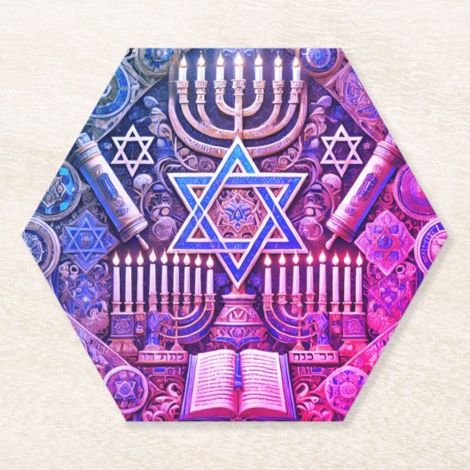 Jüdischer Marmor-Untersetzer Untersetzer (Vorderseite)