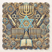 Jüdischer Marmor-Untersetzer Untersetzer (Vorderseite)