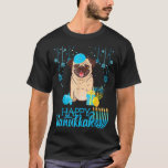 Jüdischer Mops Dog Menorah Hanukkah Pajamas Chanuk T-Shirt<br><div class="desc">Jüdischer Mops Dog Menorah Hanukkah Pajamas Chanukah Mops</div>