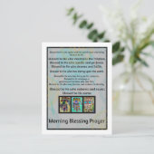 Jüdischer Morgen Segen Gebet Batik Hamsa Postkarte (Stehend Vorderseite)