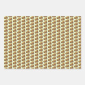 Jüdischer NYC Deli Bagel Capers Lox Creme Chee Geschenkpapier Set (Vorderseite 3)