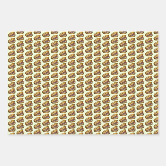 Jüdischer NYC Deli Bagel Capers Lox Creme Chee Geschenkpapier Set (Vorderseite 3)