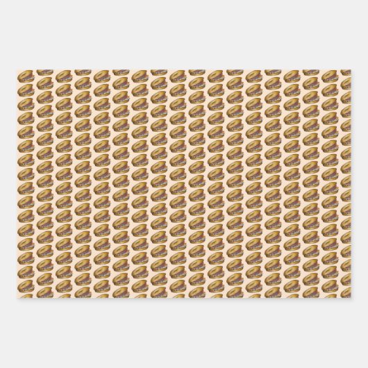 Jüdischer NYC Deli Bagel Capers Lox Creme Chee Geschenkpapier Set (Vorderseite 2)