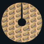 Jüdischer NYC Deli Bagel Capers Lox Creme Chee Polyester Weihnachtsbaumdecke<br><div class="desc">Persönlich für eine lustige Feriendekoration! Der Baumrock zeigt eine originelle Marker-Abbildung eines Bagel mit Sahne und Lox. Dieses Design ist auch auf anderen Produkten erhältlich. Sehen Sie nicht,  wonach Sie suchen? Brauchen Sie Hilfe bei der Anpassung? Kontaktieren Sie Rebecca,  um etwas für Sie entworfen zu haben.</div>