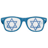 Jüdischer Party Star von David Blue Partybrille (Vorderseite)