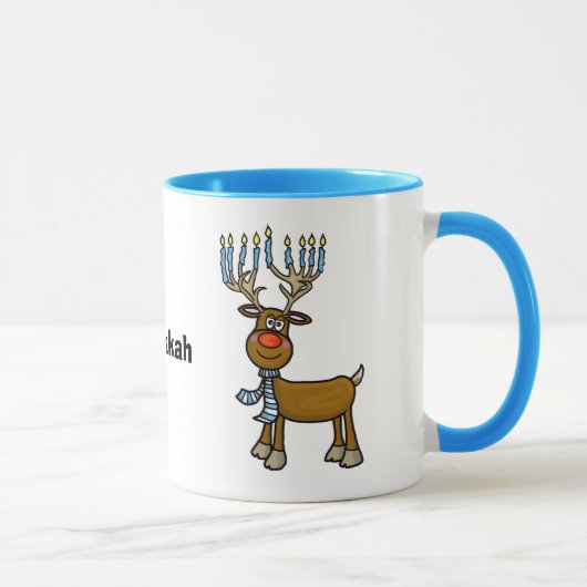 Jüdischer Rudolph Die Tasse Rentier Chrismukkah (Rechts)
