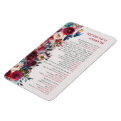 Jüdischer Segen nach dem Essen Al haMichya auf Heb Magnet (Linke Seite)