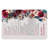 Jüdischer Segen nach dem Essen Al haMichya auf Heb Magnet (Horizontal)