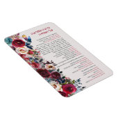 Jüdischer Segen nach dem Essen Al haMichya auf Heb Magnet (Rechte Seite)