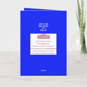 Jüdischer Spaß Genie mit funkelnd Stern von David Karte (Rückseite)