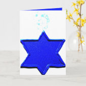 Jüdischer Spaß Genie mit funkelnd Stern von David Karte (Gelbe Blume)