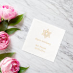 Jüdischer Star Bar/Bat Mitzvah Servietten Mit Folie<br><div class="desc">Jewish Star Foil Napkin</div>