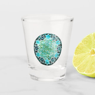 Jüdischer Star MedallionArt Shot Glass Schnapsglas