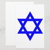 ✡︎ jüdischer Star von David Briefpapier (Vorne/Hinten)
