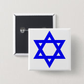 ✡︎ jüdischer Star von David Button (Vorne & Hinten)