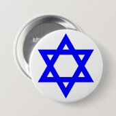 ✡︎ jüdischer Star von David Button (Vorne & Hinten)