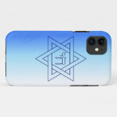 Jüdischer Star von David Hebrew Chai Case-Mate iPhone Hülle (Rückseite (Horizontal))