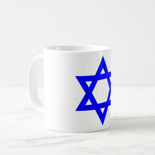 ✡︎ jüdischer Star von David Kaffeetasse (Vorderseite Links)
