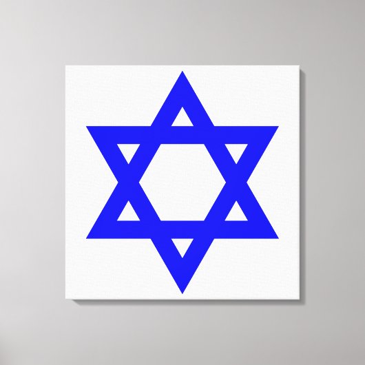 ✡︎ jüdischer Star von David Leinwanddruck (Vorderseite)