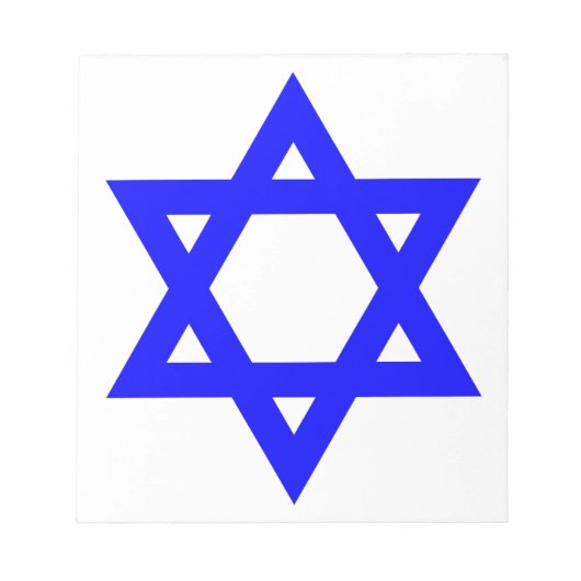 ✡︎ jüdischer Star von David Notizblock (Vorderseite)
