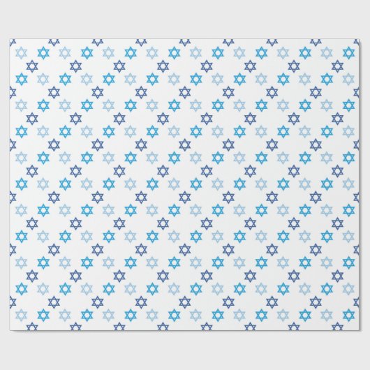 Jüdischer Star von David Pattern Geschenkpapier (Flach)