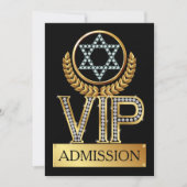Jüdischer Star von David VIP Einladung (Vorderseite)