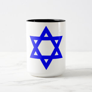 ✡︎ jüdischer Star von David Zweifarbige Tasse