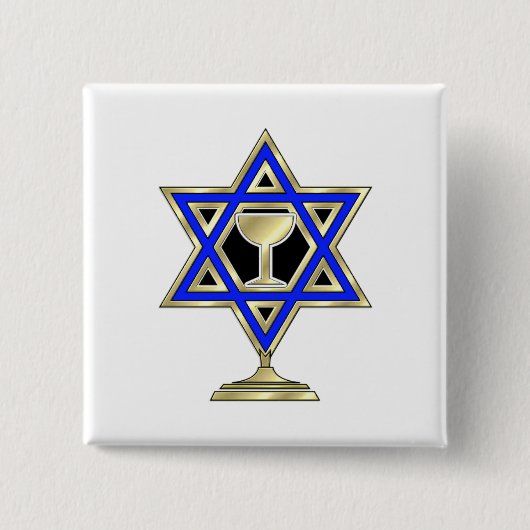 Jüdischer Stern Button (Vorderseite)