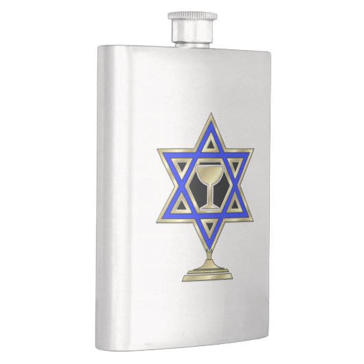 Jüdischer Stern Flachmann (Rechts)