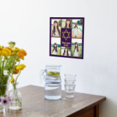 Jüdischer Stern von David Add Your Own Fotos 6 Fot Foliendrucke (Ablage(Küche))