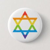 Jüdischer Stern von David Pride Month Button (Vorderseite)