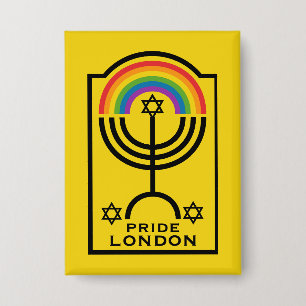 Jüdischer Stolz LGBTQ Button