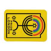 Jüdischer Stolz LGBTQ Magnet (Horizontal)