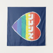 Jüdischer Stolz, "Liebe" auf Hebräisch - "Ahava" & Wandteppich (Vorderseite (Horizontal))