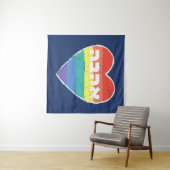 Jüdischer Stolz, "Liebe" auf Hebräisch - "Ahava" & Wandteppich (Beispiel (Horizontal))