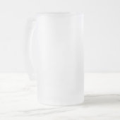 JÜDISCHER STOLZ MATTGLAS BIERGLAS (Vorderseite Links)