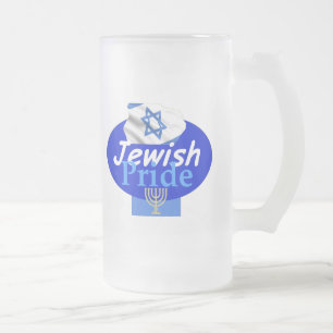 JÜDISCHER STOLZ MATTGLAS BIERGLAS