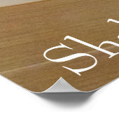 Jüdischer Teddy Bär mit Tallit Shabbat Shalom Poster (Ecke)