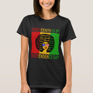 Jüdischer Unabhängigkeitstag Afro Lady Shirt
