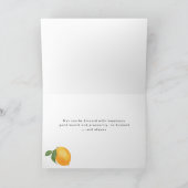 Jüdischer Urlaub Happy Sukkoth Blätter und Zitrone Karte (Innenseite)