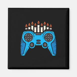 Jüdischer Videospiel-Gamer Chanukka Hanukkah Männe Magnet