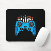 Jüdischer Videospiel-Gamer Chanukka Männer Junge Mousepad (Mit Mouse)