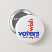 JÜDISCHER WÄHLER Knopf Button (Vorne & Hinten)
