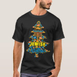 Jüdischer Weihnachtsbaum Happy Hanukkah Chanukah D T-Shirt<br><div class="desc">Jüdischer Weihnachtsbaum Happy Hanukkah Chanukah Dreidel Judenjuden</div>