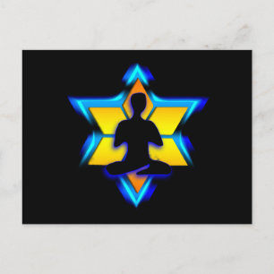 Jüdischer Yoga Postkarte