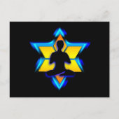 Jüdischer Yoga Postkarte (Vorderseite)