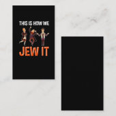 Jüdischer Zitat Jüdischer hebräischer Spaß Hanukka Visitenkarte (Vorne/Hinten)